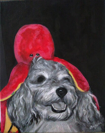 Pedido. Pintura acrílica sobre lienzo.