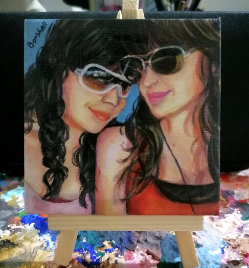 Pintura amigas23